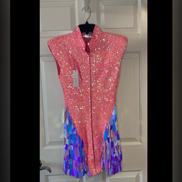 Heyami Electric Pink Disuko Dress NWT US 4 - Picture 3 of 10